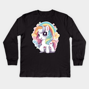 Cute Pony Kids Long Sleeve T-Shirt